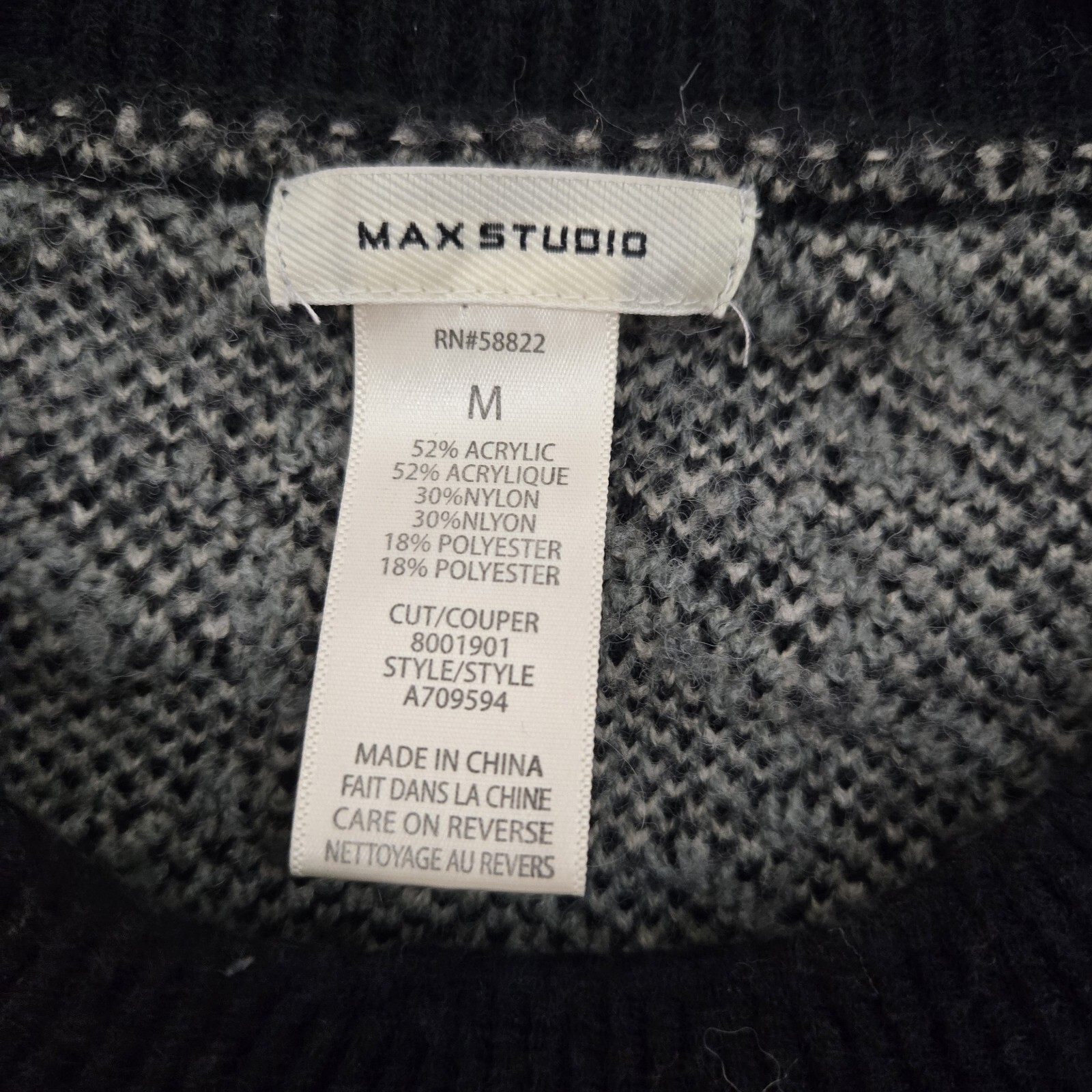 Max Studio Women's Houndstooth Pattern Sweater,Si… - image 2