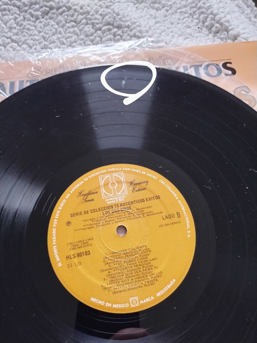 メキシコCD  Versiones Originales; 15 Exitos  828766430929  /00110 Los DOS OROS - 15 Autenticos Exitos (1996 CBS Mexico) Vinyl
