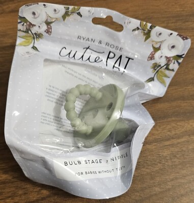Bulb Stage 1 Nipple Pacifier Teether Ryan & Rose Ivy Baby Shower Gift New