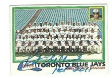 Pat Gillick 1981 Topps signed auto autographed card Blue Jays