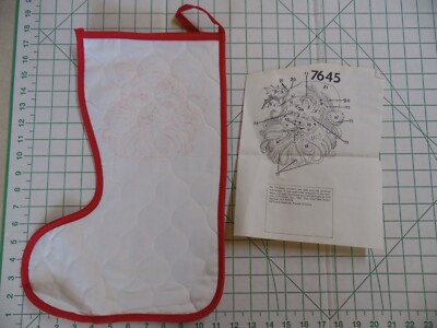 Tri Chem Ready To Paint Liquid Embroidery 7645 Santa Christmas Stocking ...