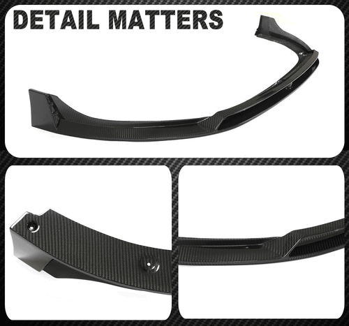 DRY Carbon Frontlippe Front Stoßstangen Spoiler Ansatz Für VW Golf 8 GTI MK8 21+ - Picture 14 of 14