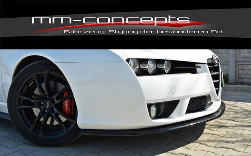 Labio de alerón Cup negro para Alfa Romeo Brera año 05-10 labio delantero espada ABS - Imagen 1 de 11