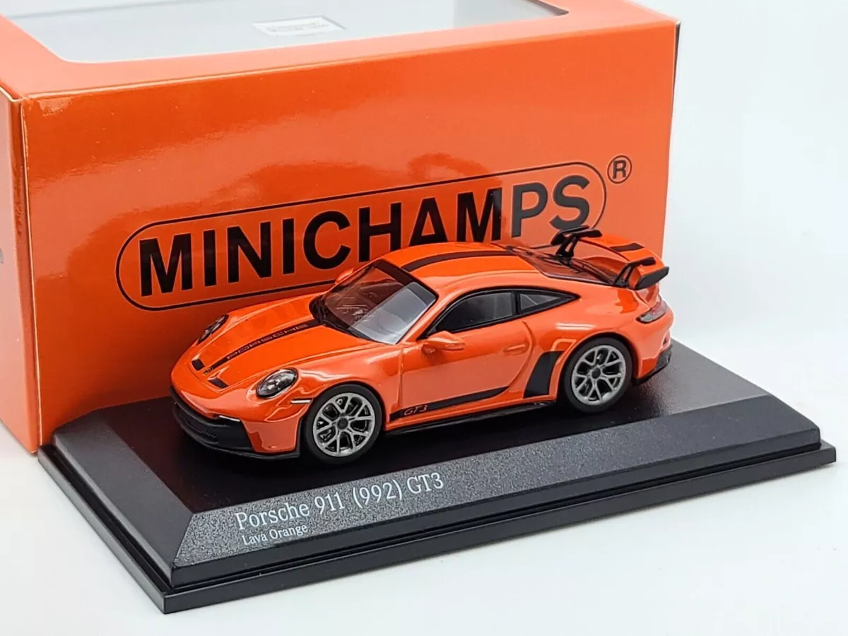 Minichamps x Premium Hobbies 2020 911 992 Lave Orange GT3 Escala