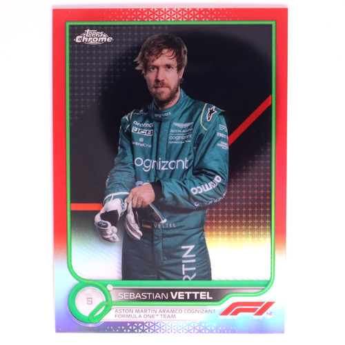 Sebastian Vettel [Red] #9 2022 Topps Chrome Formula 1 card