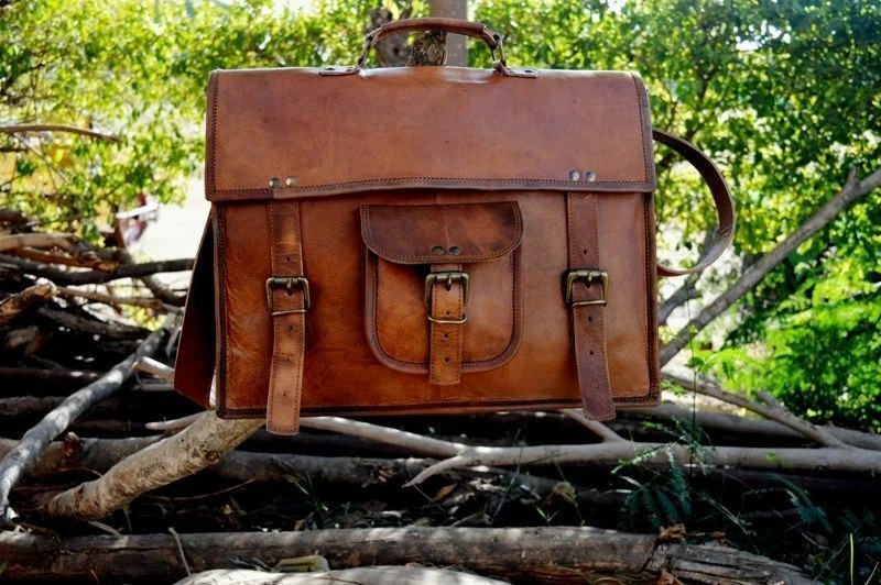 Ebay leather cheap laptop bag