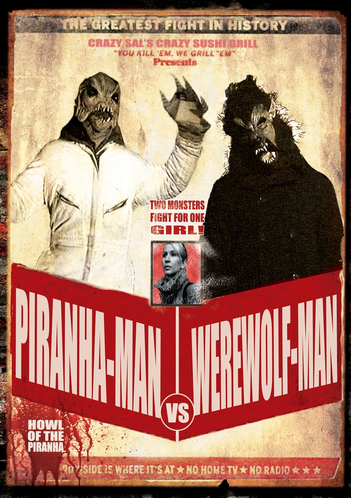 Piranha-Man vs. Werewolf-Man: Howl of the Piranha (DVD) Ian Hinck Carrie Long