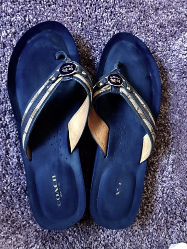 ebay coach flip flops