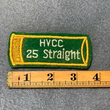 Vintage HVCC 25 Straight Shotgun Felt Patch Skeet Trap Clay Pigeon Shooting E6
