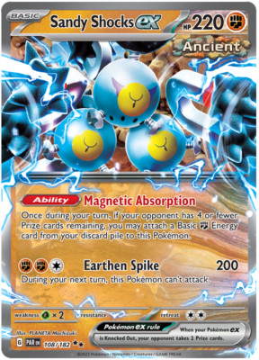 SANDY SHOCKS EX 108/182 PARADOX RIFT POKEMON (DOUBLE RARE, NM)