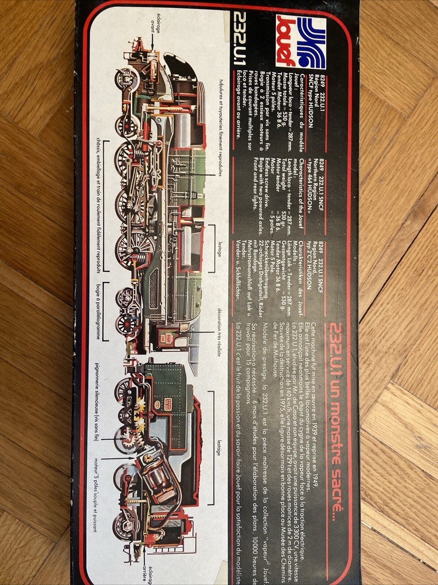 Locomotive Vapeur Jouef SNCF 232U1 - H0 Plastique Vert - Série Prestige (8249) - Occasion