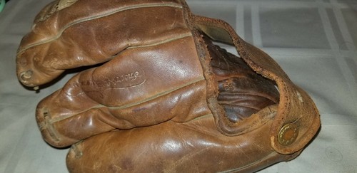 GUANTE DE BÉISBOL PREDICADOR ROE VINTAGE CUERO GENUINO JC HIGGINS 164 BONITO - Imagen 6 de 7