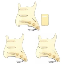 Genuine SSS Loaded Pickguard Alnico V Pickup Back Plate Set for Fender Strat ST