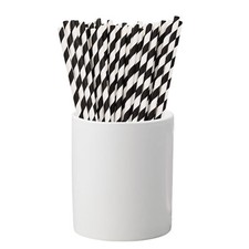 500/2000 Paper Drinking Straws Retro Vintage Stripe Party Wedding Birthday