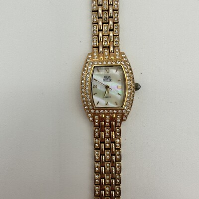 Nolan Miller Goldtone Glamor Collection Watch