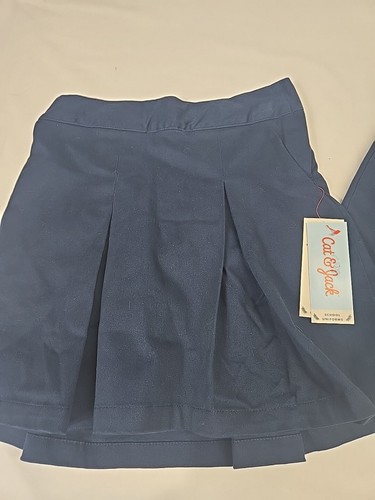 Cat & Jack Navy Knit Uniform Skort Girl's Size 8 Set Of 2 New And Used School - Picture 6 of 12