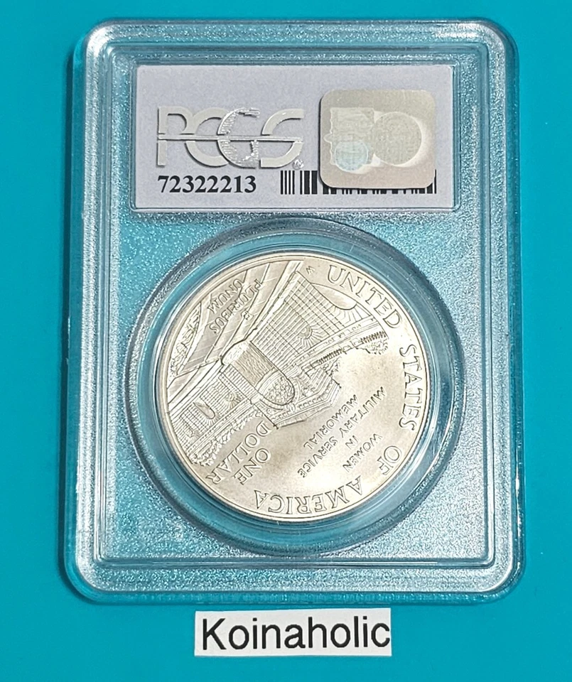 1994 W Women in the Military Commemorative Silver Dollar MS69 PCGS Jessica Lynch - Image 4 of 4