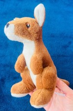 Kangaroo NO JOEY Eco Nation by Aurora Brown Standing Stuffed Animal Plush 7"