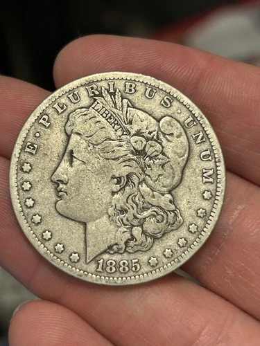 1885-CC MORGAN SILVER DOLLAR LOOKS VF! BETTER DATE COIN! NICE EYE APPEAL! RARE**