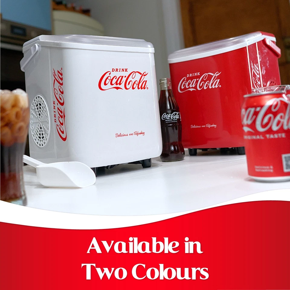 Coca Cola Ice Cube Maker Machine SEB-28CC Red - 8KG in 24hrs - 1.2L Tank -190W - Image 2 of 4