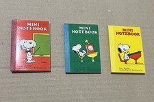 RARE VINTAGE 1958 Snoopy Mini Notebooks X3 And Eraser