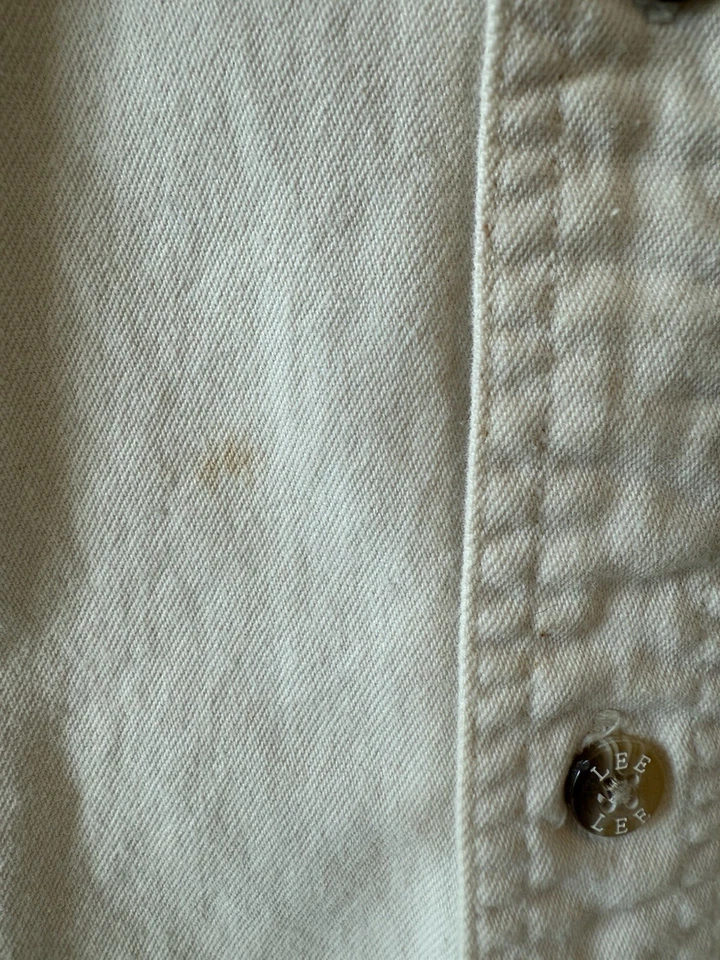 Lee Men's Vintage Long Sleeve Shirt Denim Collection Button Down Ivory Size XL - Image 4 of 4