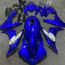 For Yamaha YZF-R1 2004-2006 Plastic Injection Body Set Fairings Blue White