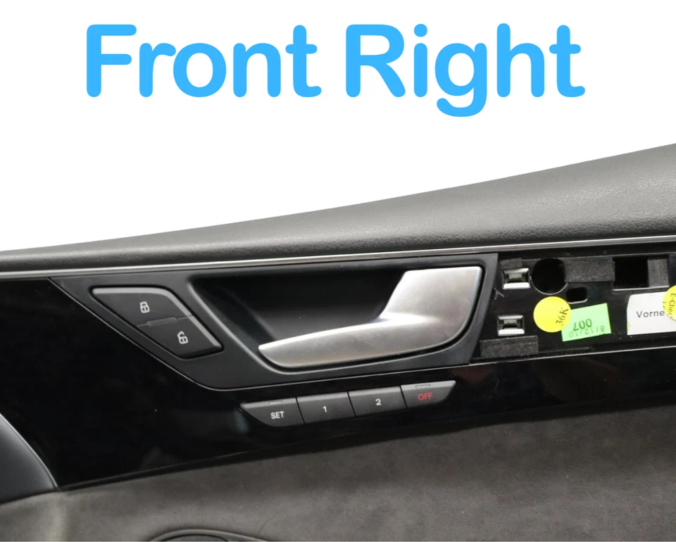 11-18 奥迪 A8 Quattro 右前乘客侧内门板 Oem — 第 3/4 张图片