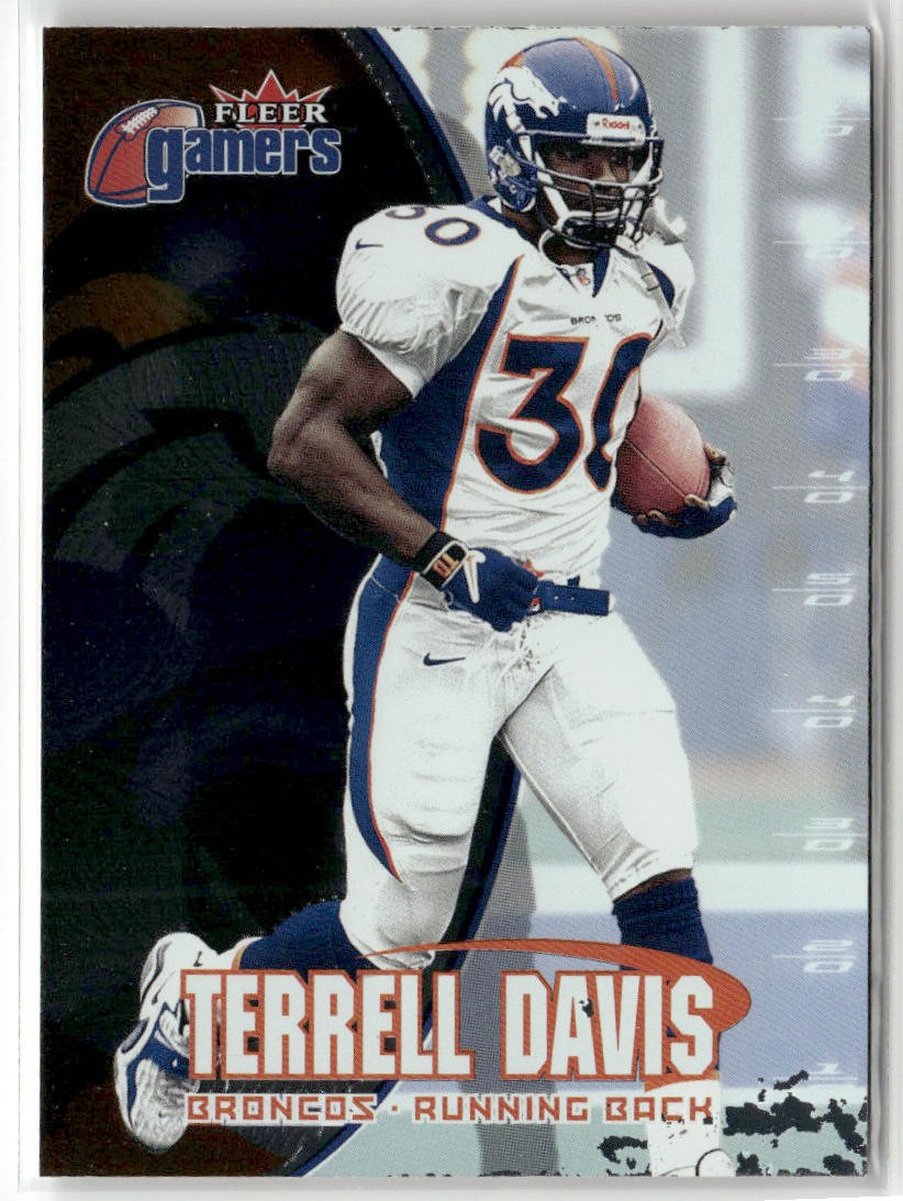 2000 FLEER GAMERS #33 TERRELL DAVIS DENVER BRONCOS