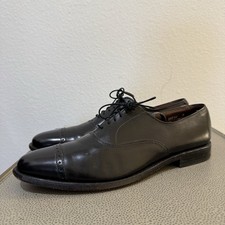 Allen Edmonds Park Avenue Men s Black Cap Toe Dress Shoes Oxfords Size 11 AA