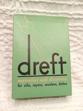 Vintage 1940s–50s Dreft Laundry Soap  Box With Product Movie Prop Nostalgia, NOS