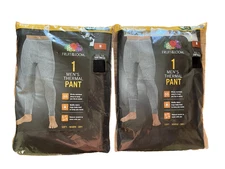 new LOT of 2 men's M medium thermal pant Long Johns black
