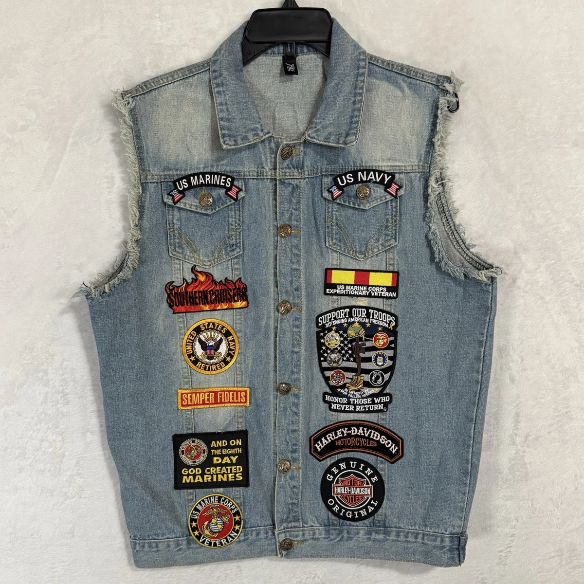 Chaleco Sin Mangas "VENTURA" Azul Marino- Interior Azul Royal – Diego Ventura