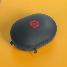 CASE ONLY Beats Studio 2 3 Wireless Headphones Hard Zipper Case Red Logo