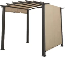 Garden Winds Canopy Top Cover for Arched Pergola Sliding RipLock 350 Beige