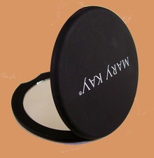 Mary Kay Double Mirror Black Compact 2 1/2" Lightweight 1 oz Thin Slim Handy