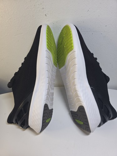 Kizik Mens Athens Black White Knit Slip On Hands Free Shoes Sneakers Size 10.5 - Picture 9 of 9