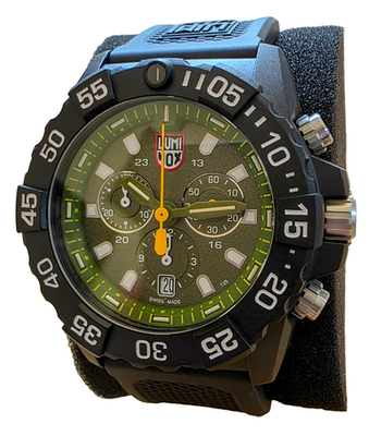 Luminox Navy SEAL Men's Watch Chronograph Carbonox Quartz Green