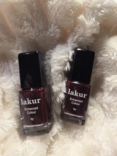2 x LONDONTOWN LAKUR Nail Polish Enhanced Colour Lacquer Size 0.4oz Ea Lady Luck