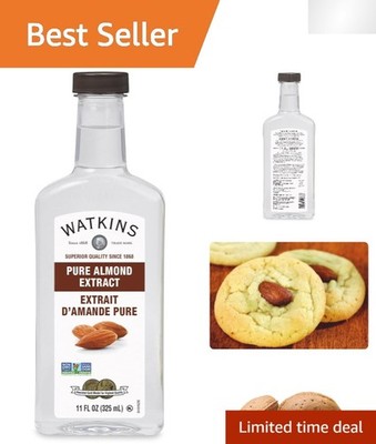 Artisan Quality Pure Almond Extract, 11 oz Bottle - Perfect for Baking & More
