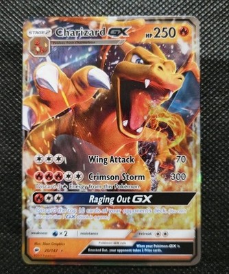Pokemon Charizard GX 20/147 Holo Ultra Rare Burning Shadows