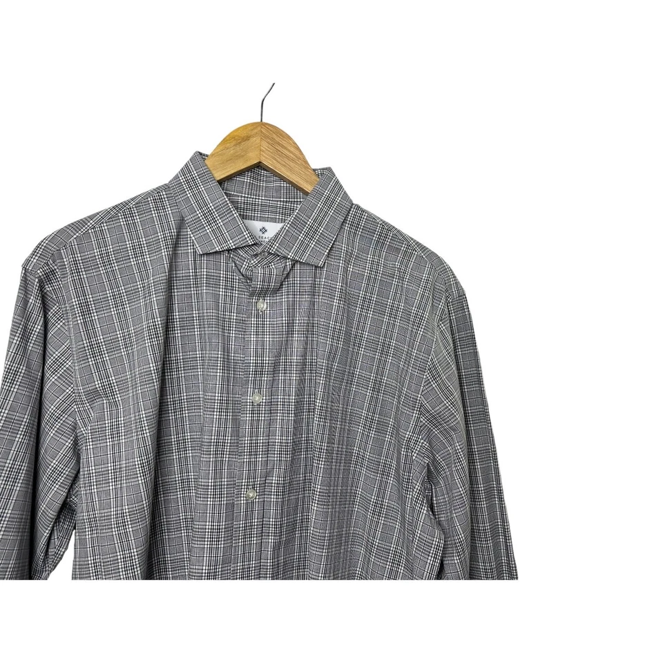 Ryan Seacrest Slim Fit Non-Iron Long Sleeve Button Down Shirt Men's Sz 17 34/35 - Image 2 of 4