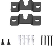 2PCS Sound Bar Wall Mount Bracket for Soundbar Mounted under or above TV, Fits M