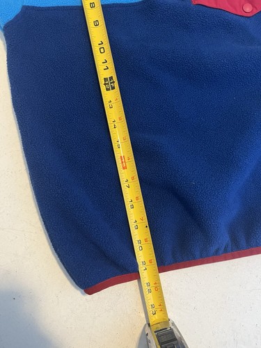 Patagonia Jacket Youth Medium Blue Red Colorblock Synchilla Hiking Fleece Kid - Picture 7 of 9