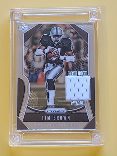 Tim Brown 2024 Jersey Fusion Prizm #280 Game Used Patch - Picture 1 of 10