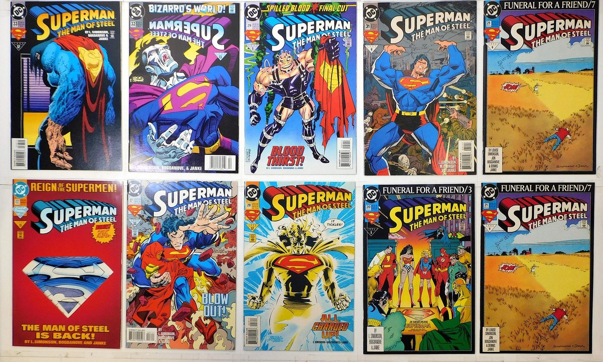 Superman: Man Steel Lot 10 #20, 21 x2, 22, 27, 28, 29, 31, 32, 33