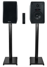 Rockville ELITE-5B 5.25" Powered Bookshelf Speakers Bluetooth/Optical 29" Stands