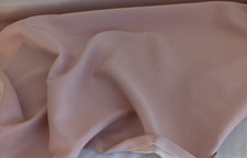BTY antique satin PINK drapery fabric vintage NOS