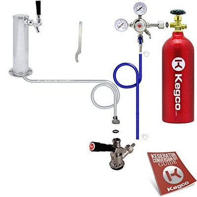 Kegco BF STCK-5T Standard Tower Kegerator Conversion Kit with 5 lb Co2 Tank, ...