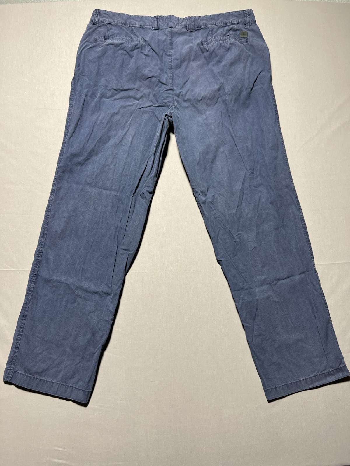 VTG HUGO BOSS GOLF FABEL GREEN LABEL BLUE CHINO TROUSER PANTS 36x29 thumbnail 2